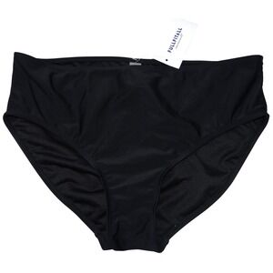 NWT-Fullfitall Swimsuits Womens Plus Size 18 Black‎ High Waist Bikini Bottom